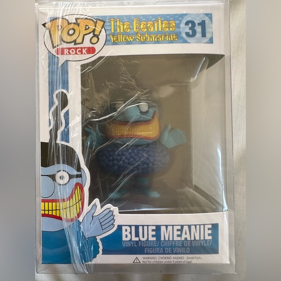 Funko Pop! The Beatles Collectible Figures Set of 4 & The Blue Meanie - Picture 11 of 11